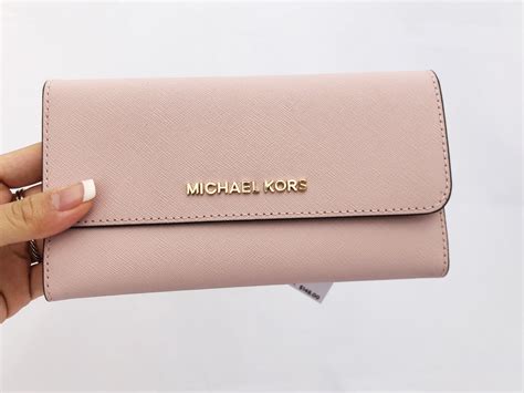 michael kors pink floral wallet|michael kors jet wallet pink.